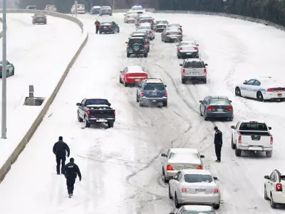 Ice Storm Causes Havoc On US South, East Coast