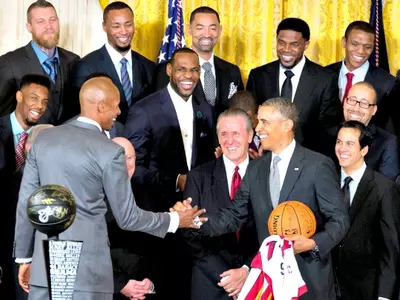 Obama Honours Miami Heat at White House