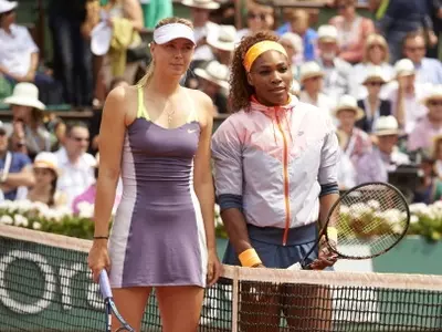 Maria Sharapova (left) and Serena Williams will face each other for the first time in 2014.