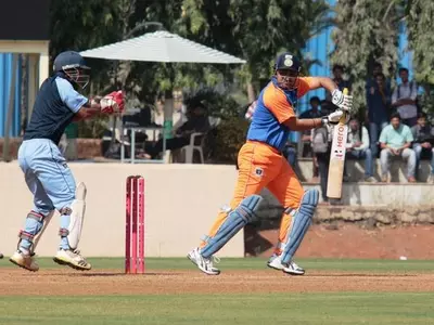Virender Sehwag in the 10th All India Dr. D.Y. Patil T20 Cup