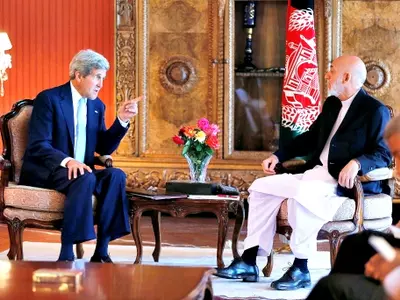 John Kerry, Afghanistan President Hamid Karzai