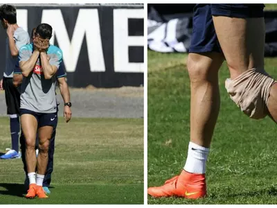 Cristiano Ronaldo told Portuguese media that his troublesome left knee was fine on Thursday