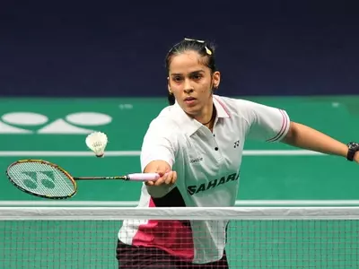 Saina Nehwal lost in straight games 17-21, 10-21 against Chinese fourth seed Shixian Wang.