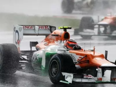 Force India's Hulkenberg Finishes 5th