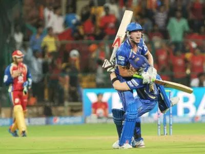 James Faulkner and Steven Smith added 85 off 32 balls to pull off an amazing heist against the RCB on Sunday.
