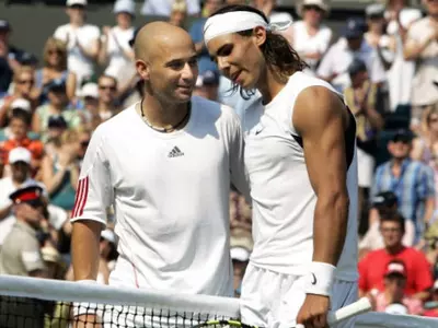 Andre Agassi has picked world No.1 Rafael Nadal ahead of Swiss ace Roger Federer for the honour of the 'best player in tennis history'.