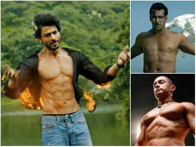 Shah Rukh Khan, Salman Khan, Aamir Khan strip off shirts