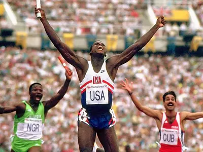 Carl Lewis in 1992 Olympics