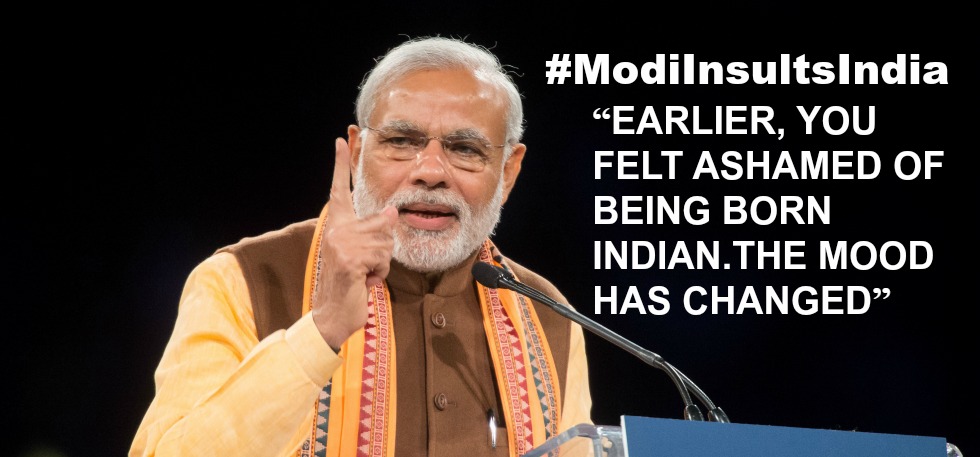 #ModiInsultsIndia: Twitter Outrage Over Prime Minister's 'Ashamed Of