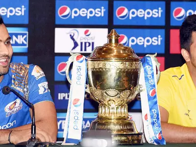 Rohit Raina with IPL trophy