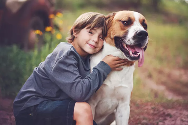 Kid and Dog Kid and Dog