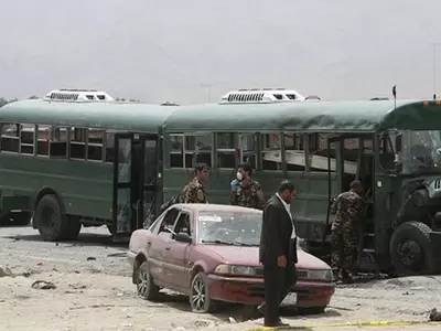 Taliban Suicide Bombers Kill Up To 40 In Hit On Cops' Convoy Outside Kabul