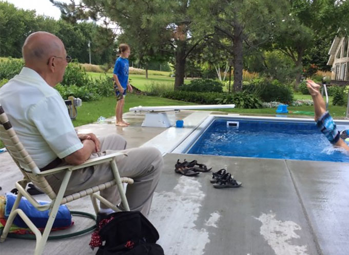 the pool and yard man