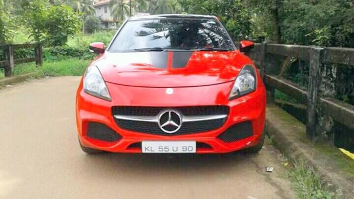 Maruti Baleno Modified To Look Like Mercedes A-Class And Sold In Kerala