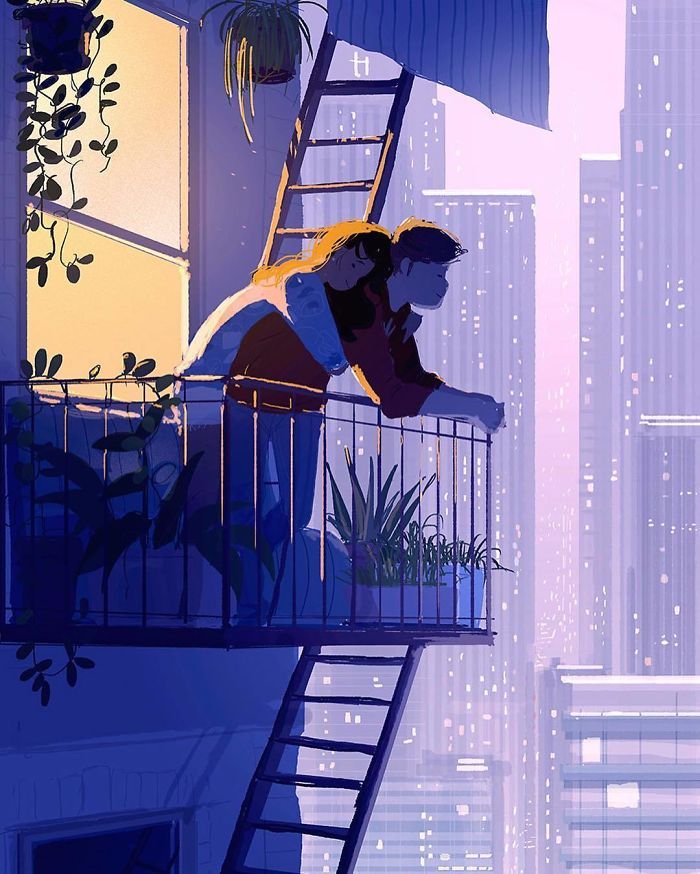 Artist Creates Beautiful Illustrations Of Everyday Life With His Wife ...