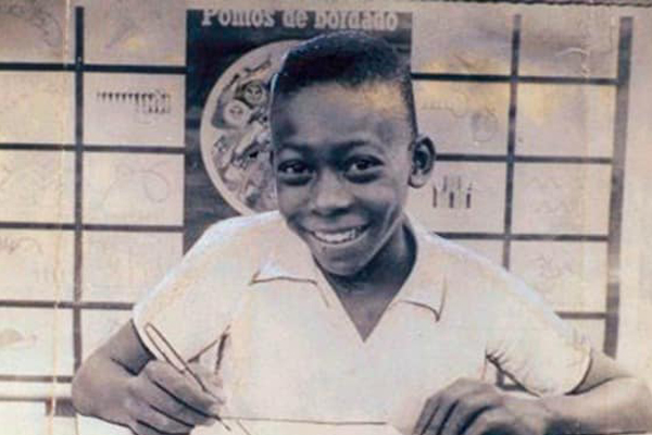 young pele soccer player