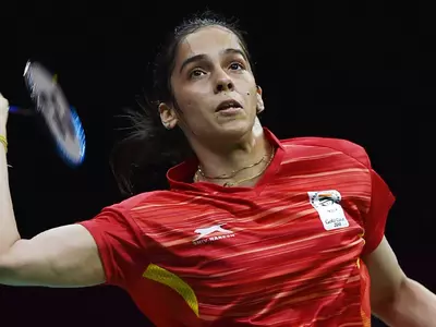 Saina Nehwal won gold in women's badminton singles