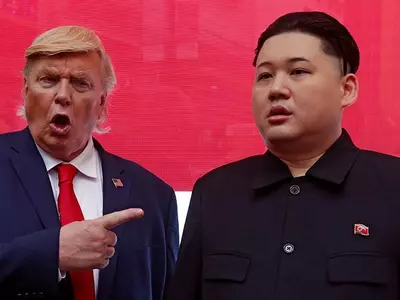 Donald Trump and kim jong un