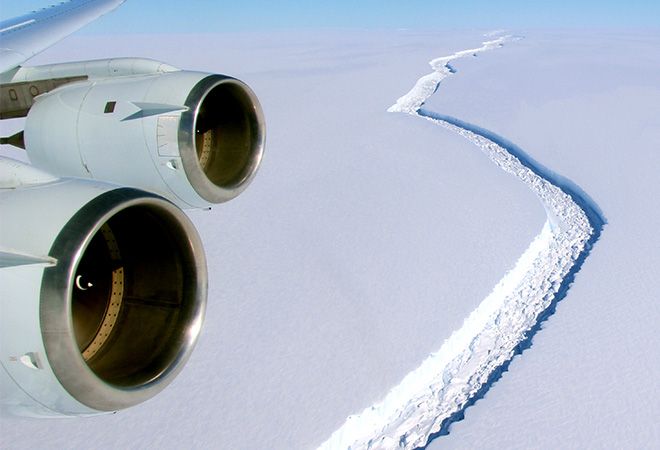 Larsen C Ice Shelf in Antarctica