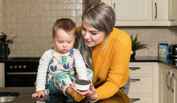 a uk baby s 1st ever word was alexa to the amazon echo showing