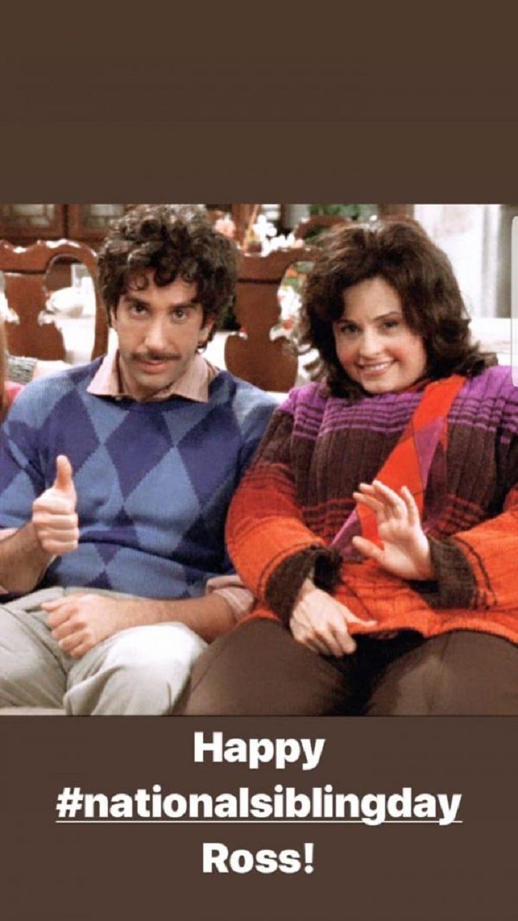 Monica and RossMonica Shared An Epic Photo With Ross To Celebrate