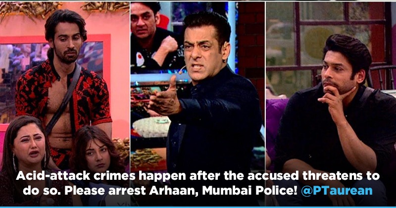 Bigg Boss 13 Fans Tag Mumbai Police After Arhaan Threatens To