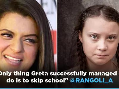 Rangoli Chandel Trolls Climate Change Activist Greta Thunberg