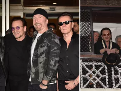 Irish Rock Band U2 Lands In Mumbai For Their  First Ever India Concert