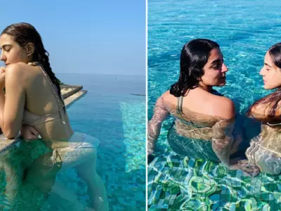 Sara Ali Khan Poses In A Bikini As She Takes A Dip In The Pool & We're Missing Summers Already!