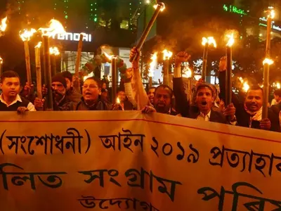 In Assam, Close To One Lakh Gather In Biggest Agitation Against Citizenship Law