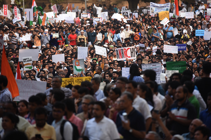Mumbai protest
