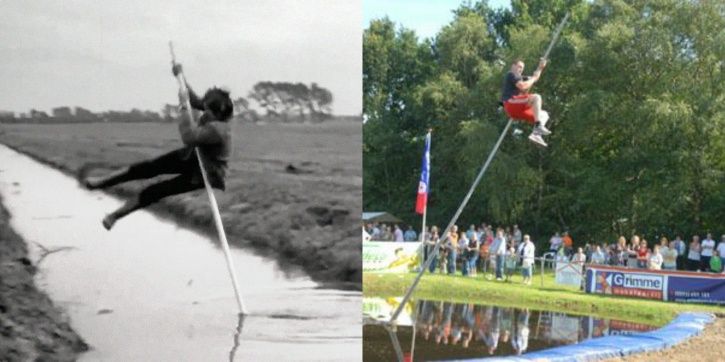 jumping with a pole