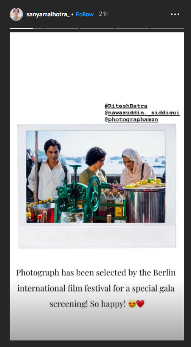 Before India Nawazuddin S Photograph To Premiere At Sundance Berlin Film Festivals 2019 Photograph, scheda del film di ritesh batra, con nawazuddin siddiqui e sanya malhotra, leggi la trama e la recensione, guarda il trailer, ecco quando paese: indiatimes com
