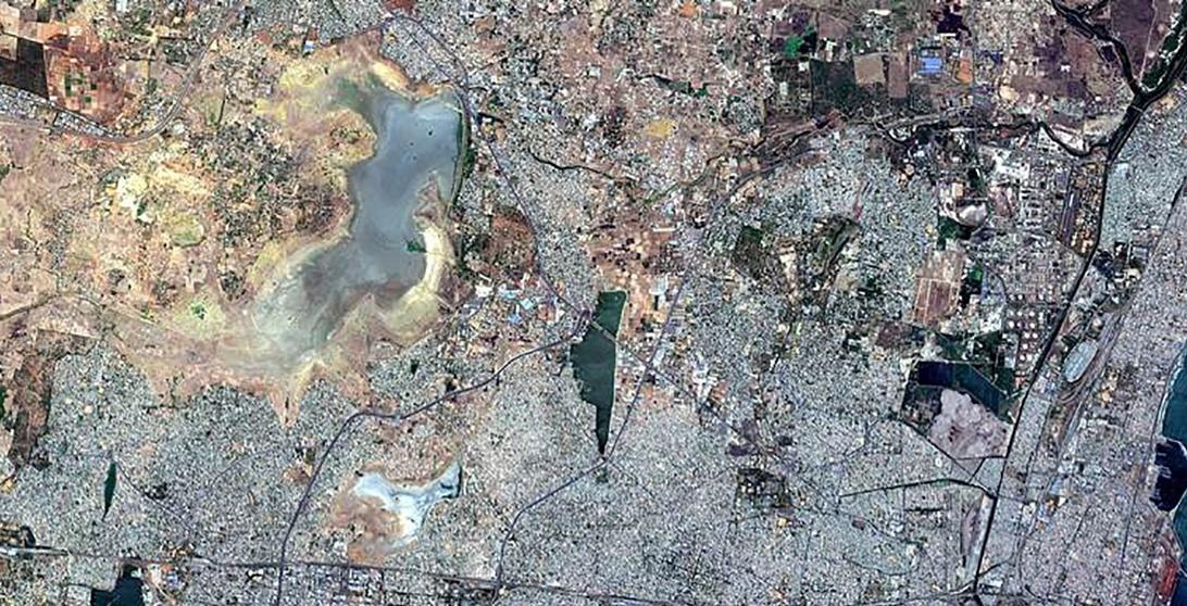 Current Satellite Image Of Chennai Satellite Pictures Reveal The Acute Water Crisis Chennai Is Facing As  Reservoirs Turn Dry