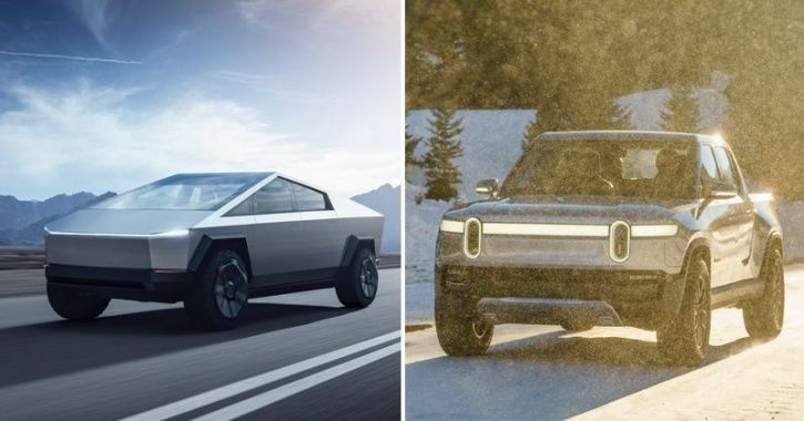 Tesla Cybertruck Vs Rivian R1ttesla Cybertruck Vs Rivian