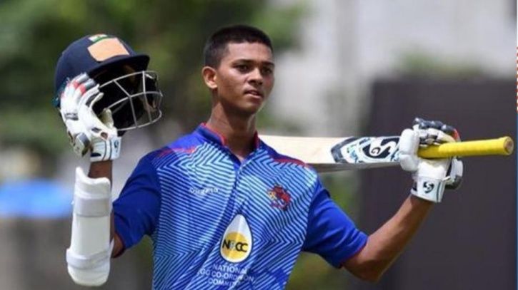 Image result for This 17 year old Cricketer Yashasvi Jaiswalmade history by scoring Double century