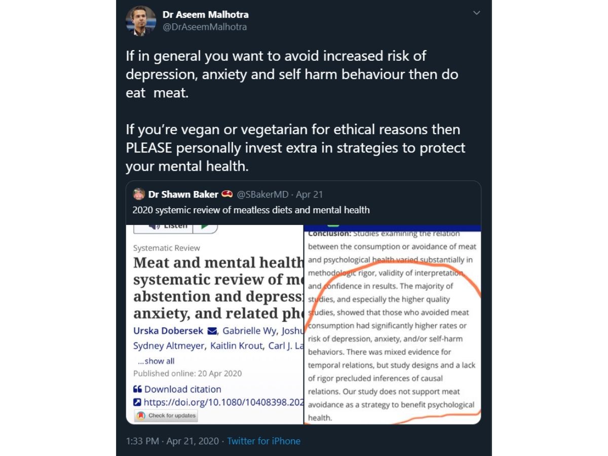 Eating Meat May Improve Mental Health, While One In Three Vegans May Be