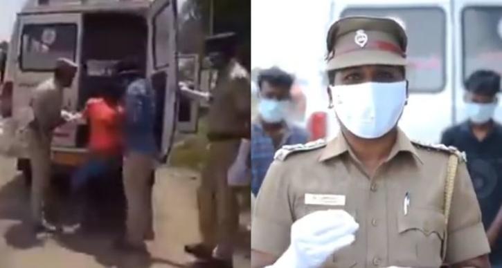 TamiNadu Police Throw People Violating LockDown To Ambulance With Fake COVID19 Patient