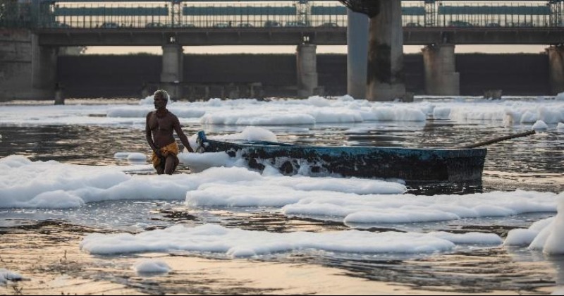 Domestic Detergents Are Causing Froth In Yamuna