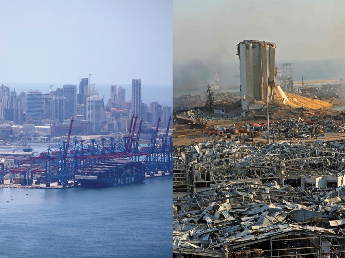 Before And After Images Beirut Explosion