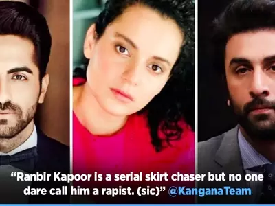 Kangana Ranaut Calls Ranbir Kapoor 'Serial Skirt Chaser', Says Ayushmann Is 'Chaploos Outsider'