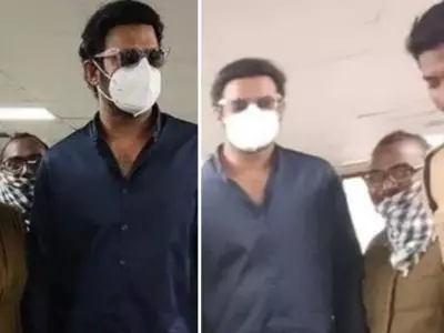 Getting Used To New Normal: Prabhas Obliges Fans For Photos, Poses With Them While Wearing Mask