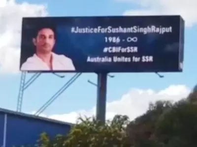 Sushant's billboard in Australia.
