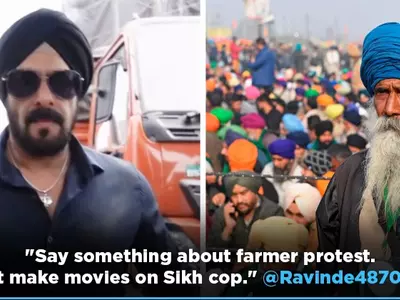 'Stop Being Fake', Salman Khan Slammed For Playing Sikh Cop But Keeping Mum On Farmers' Issue