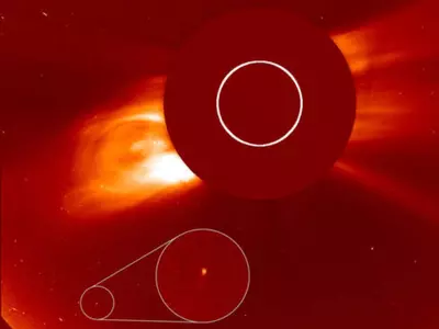 Comet Flies By The Sun During Solar Eclipse At 450,000 Miles Per Hour; Captured In New Footage