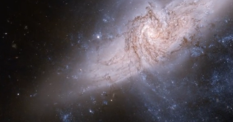 NASA Captured 'Cosmic Dance' Of Two Intertwined Galaxies In Stunning Video