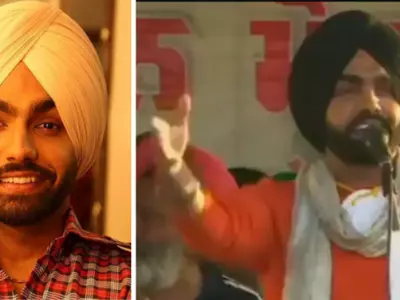 Punjabi Singer-Actor Ammy Virk Joins Farmers' Protest, Sings For Them At Singhu Border 