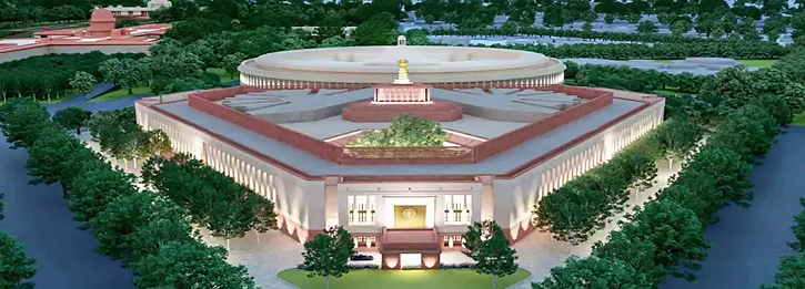 The New Parliament Building Of India