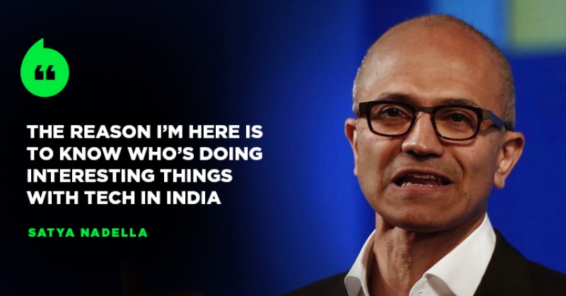 Satya Nadella Wants Indians To Dream Bigger, And Create Better Products ...