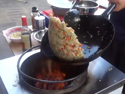 Fried rice wok toss